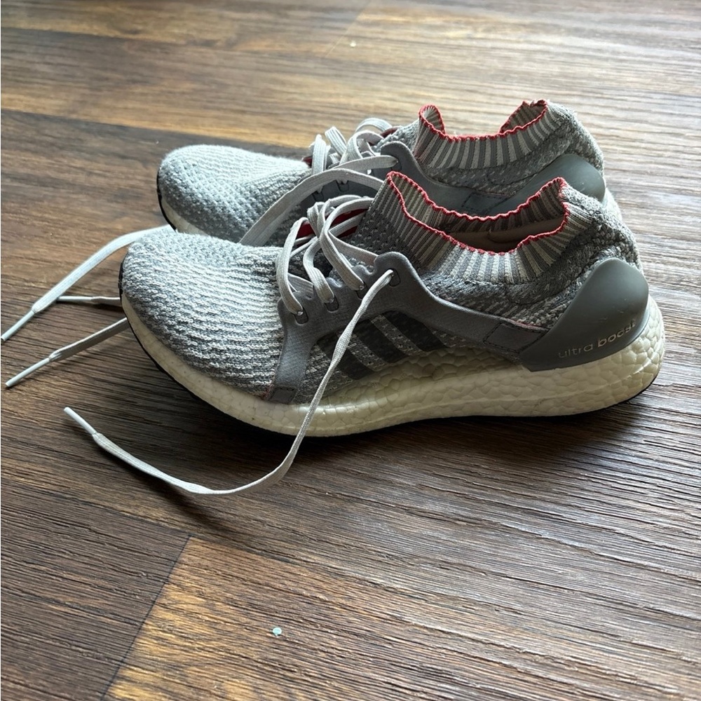 adidas Ultra Boost Gray Knit Sneakers